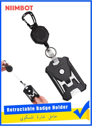 Retractable Badge Holders, Tactical ID Card Holder with Heavy Duty 31.5" Retractable Badge Reel Key Chain,Black Retractor for Secure Key and ID Card Management - pzsku/Z96D62F5CA792CF96D59CZ/45/1748694189/2ab1e91a-6036-49f4-adb2-c00ac6d8d6f4