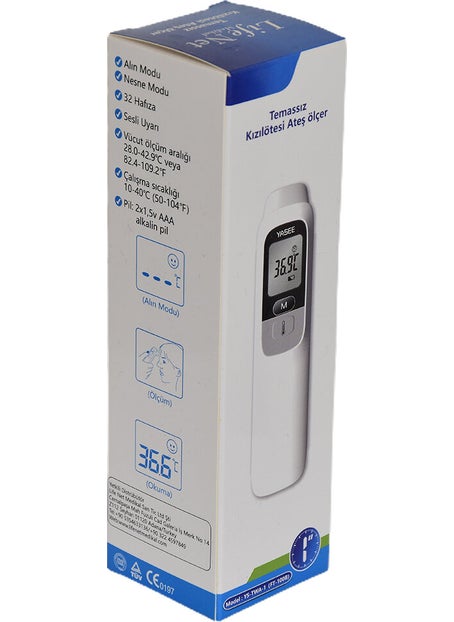 Life Net Medical Non-Contact Thermometer Infrared Body and Forehead Thermometer FT-100B with Battery
