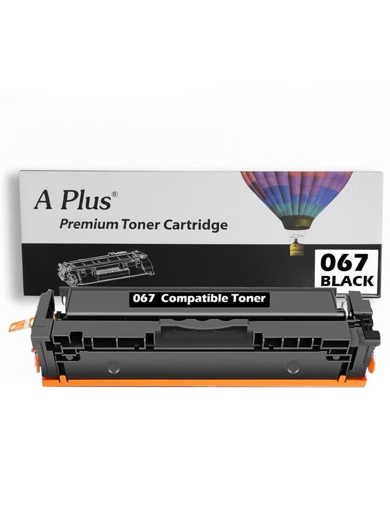 ابلس خرطوشة حبر متوافقة سوداء APlus 067/067H لطابعات Canon i-SENSYS MF655Cdw, MF657Cdw - Image 1