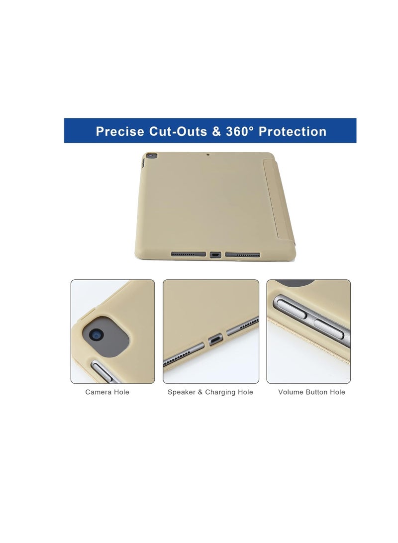 Case For iPad 9.7-inch, (2018/2017), iPad Pro 9.7 Inch 2016, iPad Air 2nd/1st Smart Cover with Pencil Holder and Soft Silicone Back, Full Body Protection, Auto Wake/Sleep