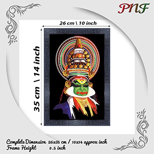 pnf KATHAKALI Head Religious Wood Photo Frames with Acrylic Sheet (Glass) for Worship/Pooja 22600(10 * 14inch,Multicolour,Synthetic) - Image 2