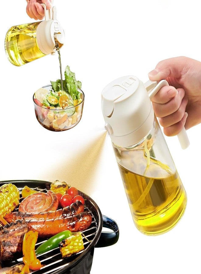 FARIOX Oil Sprayer for Cooking Kitchen Gadgets Accessories for Air Fryer Kitchen Oil Bottle 500 ML Cooking 2 in 1 Olive Oil Sprayer and Oil Dispenser Baking, Kitchen BBQ Air Fryer Salad Frying Baking. - Image 1