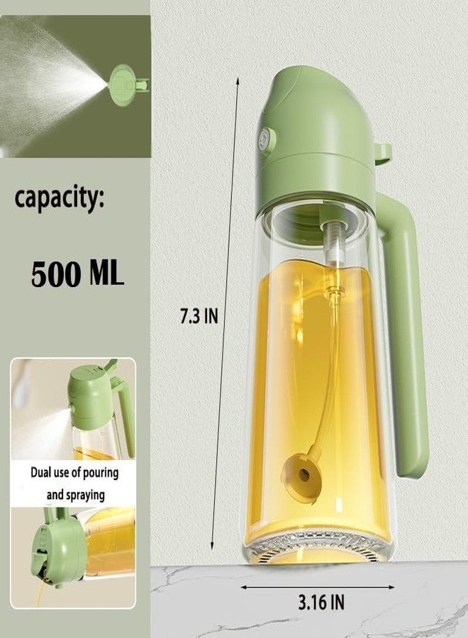 FARIOX Oil Sprayer for Cooking Kitchen Gadgets Accessories for Air Fryer Kitchen Oil Bottle 500 ML Cooking 2 in 1 Olive Oil Sprayer and Oil Dispenser Baking, Kitchen BBQ Air Fryer Salad Frying Baking. - Image 2