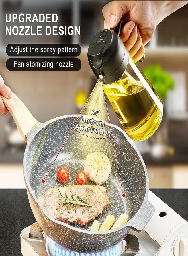 FARIOX Oil Sprayer for Cooking Kitchen Gadgets Accessories for Air Fryer Kitchen Oil Bottle 500 ML Cooking 2 in 1 Olive Oil Sprayer and Oil Dispenser Baking, Kitchen BBQ Air Fryer Salad Frying Baking. - Image 3