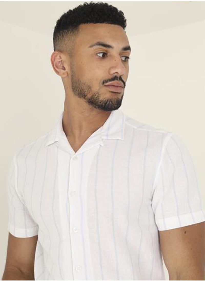 BRAVE SOUL Casual Striped Shirt  - Image 1