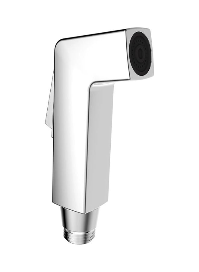 GEEPAS Shattaf Set| Soft Spray, Non-Stop Water Jet With Easy Push Mechanism, Switch Tested Up to 30000 Times| High-Quality ABS Material And High Grade Chrome, 1/2" Standard Connector| For Bathroom Use Silver - Image 2
