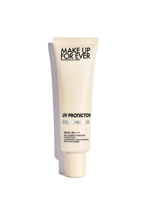 MAKE UP FOR EVER Step 1 Primer UV Protector SPF50+ – Hydrating Makeup Base & Sunscreen Primer - Image 1