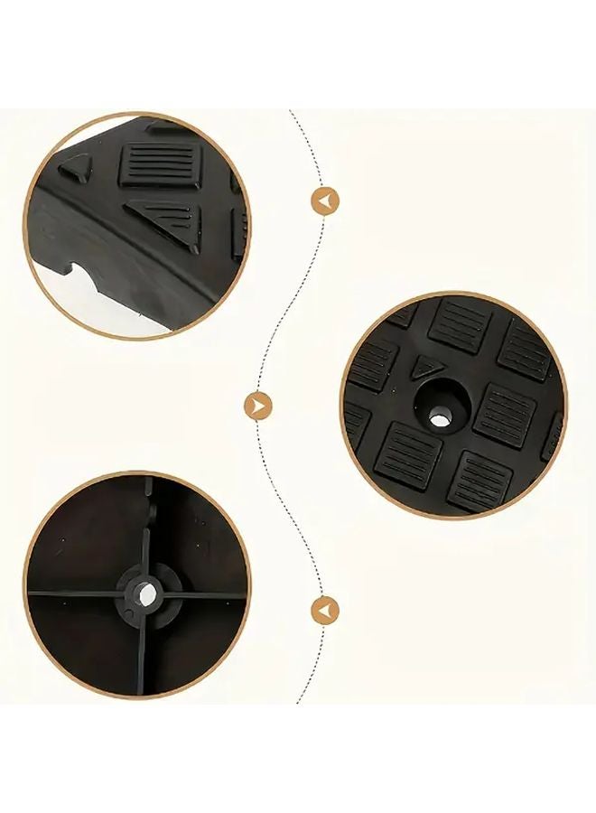 قطعتان من منحدرات الرصيف البلاستيكية المتينة سطح غير قابل للانزلاق للسيارات والكراسي المتحركة والمرائب - Image 5