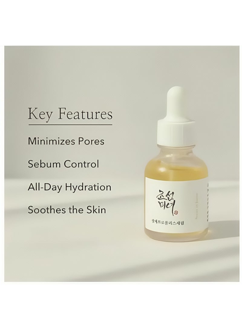 Beauty Bar Glow Serum Propolis and Niacinamide Hydrating Facial Soothing Moisturizer for Irritate, Uneven Skin Tone, Korean Skin Care 30ml, 1 fl.oz 30ml - Image 3