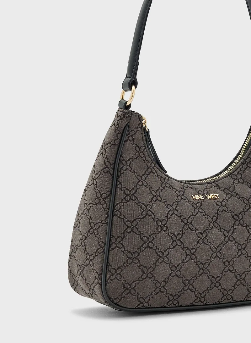 NINE WEST Top Handle Zip Over Hobo