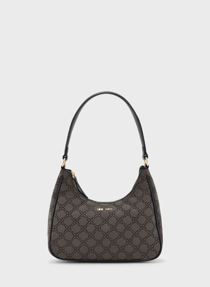 NINE WEST Top Handle Zip Over Hobo