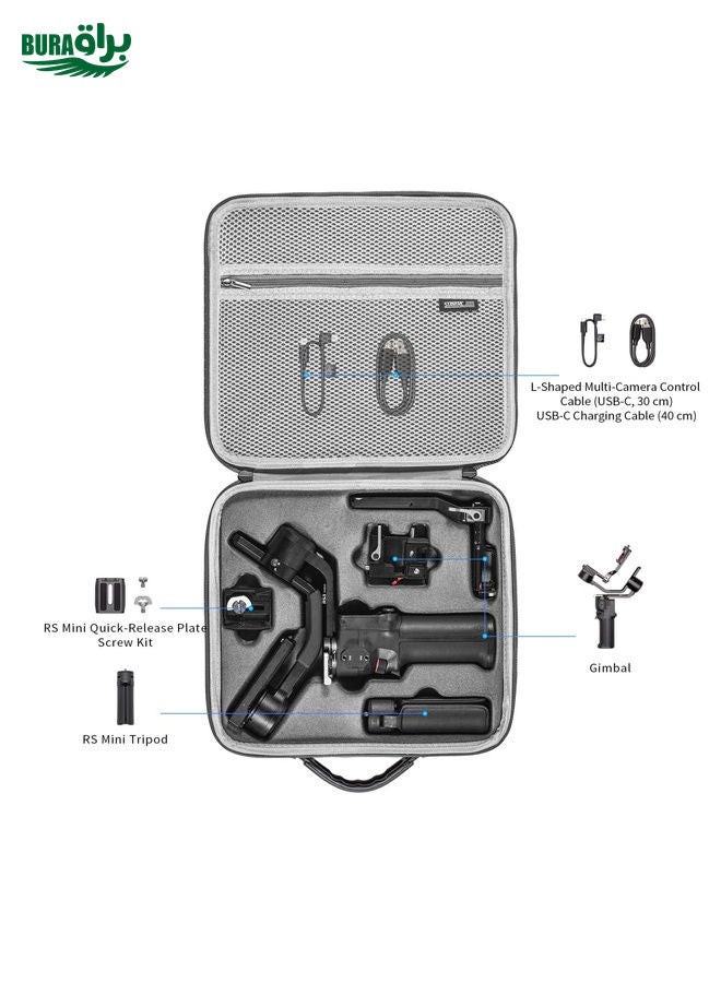 BURAQ For DJI RS 3 Mini  STARTRC Waterproof Shoulder Storage Bag Handbag (Grey)  - Image 5