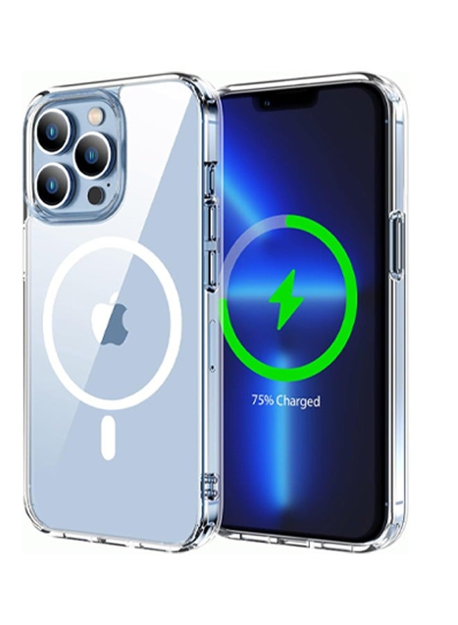 Magsafe Case Designed For iPhone 13 Pro Premium Quality Provides Crystal Clarity Shockproof Supports Wireless Charging Anti Yellowing Case - Image 1