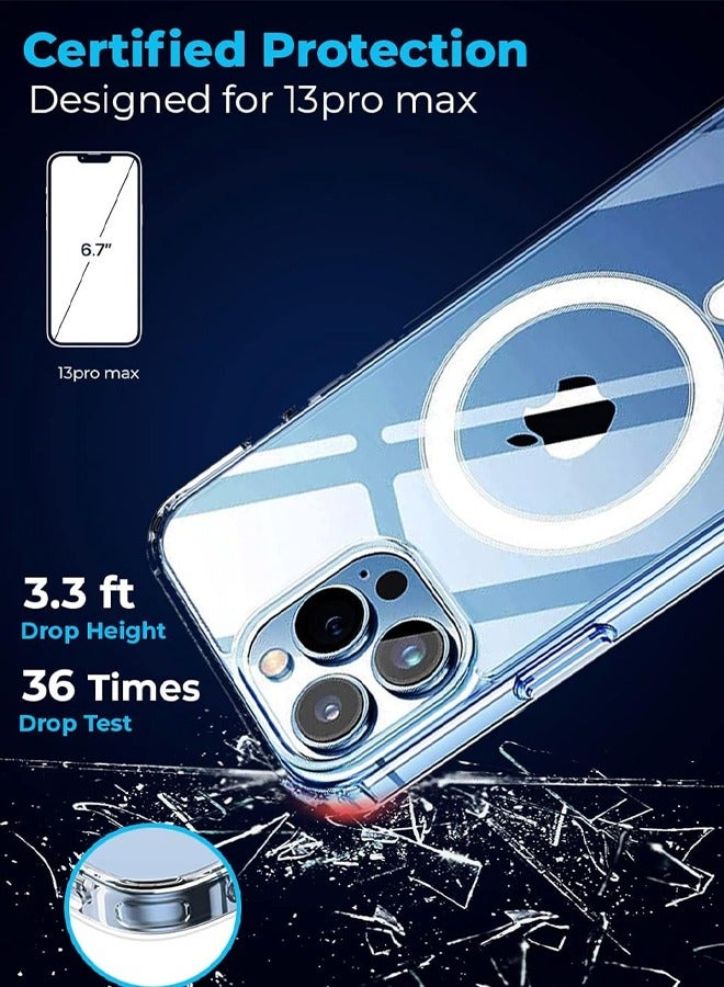 Magsafe Case Designed For iPhone 13 Pro Premium Quality Provides Crystal Clarity Shockproof Supports Wireless Charging Anti Yellowing Case - Image 2