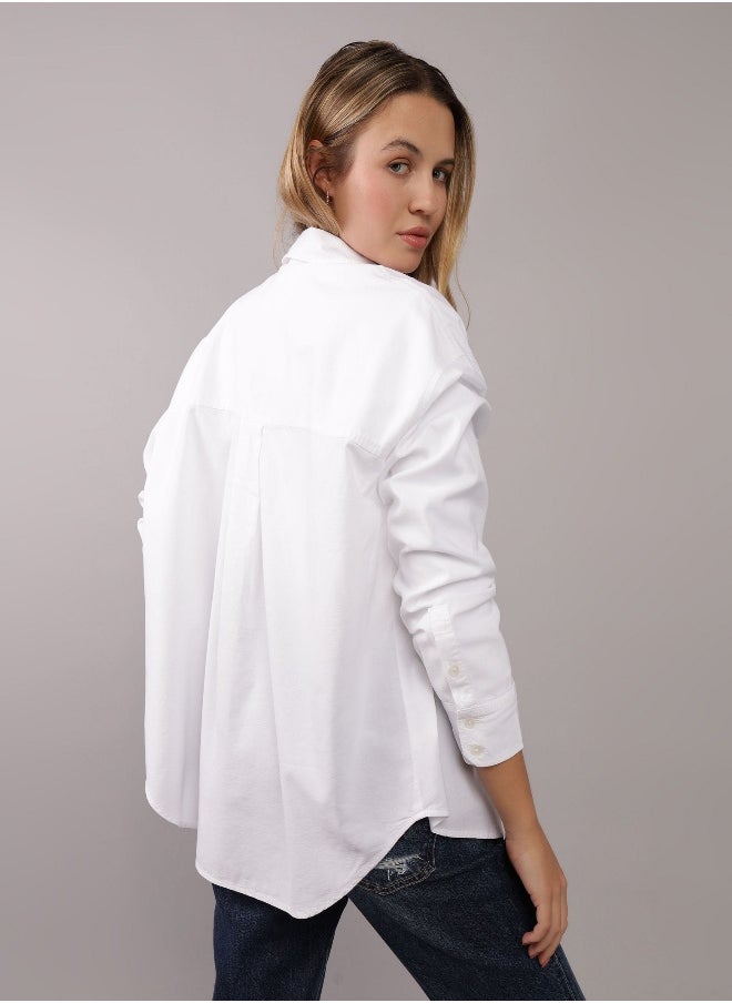 American Eagle - AE Perfect Button-Up Shirt - Image 1
