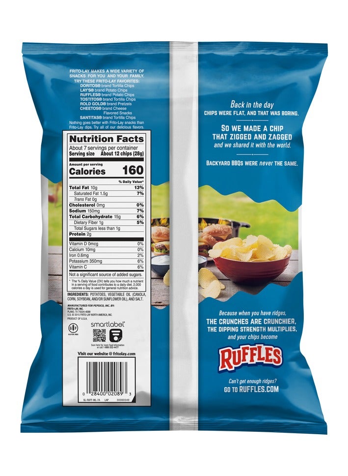 Ruffles Potato Chips Original - Image 2