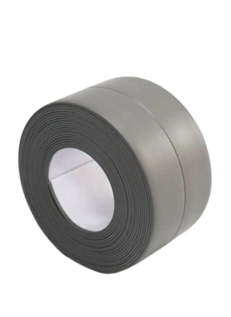 bullga - Sealant Tape, Self Adhesive, Multi-Purpose Kitchen Bathroom Toilet Corner Waterproof Sealant Tape Gray - Image 1