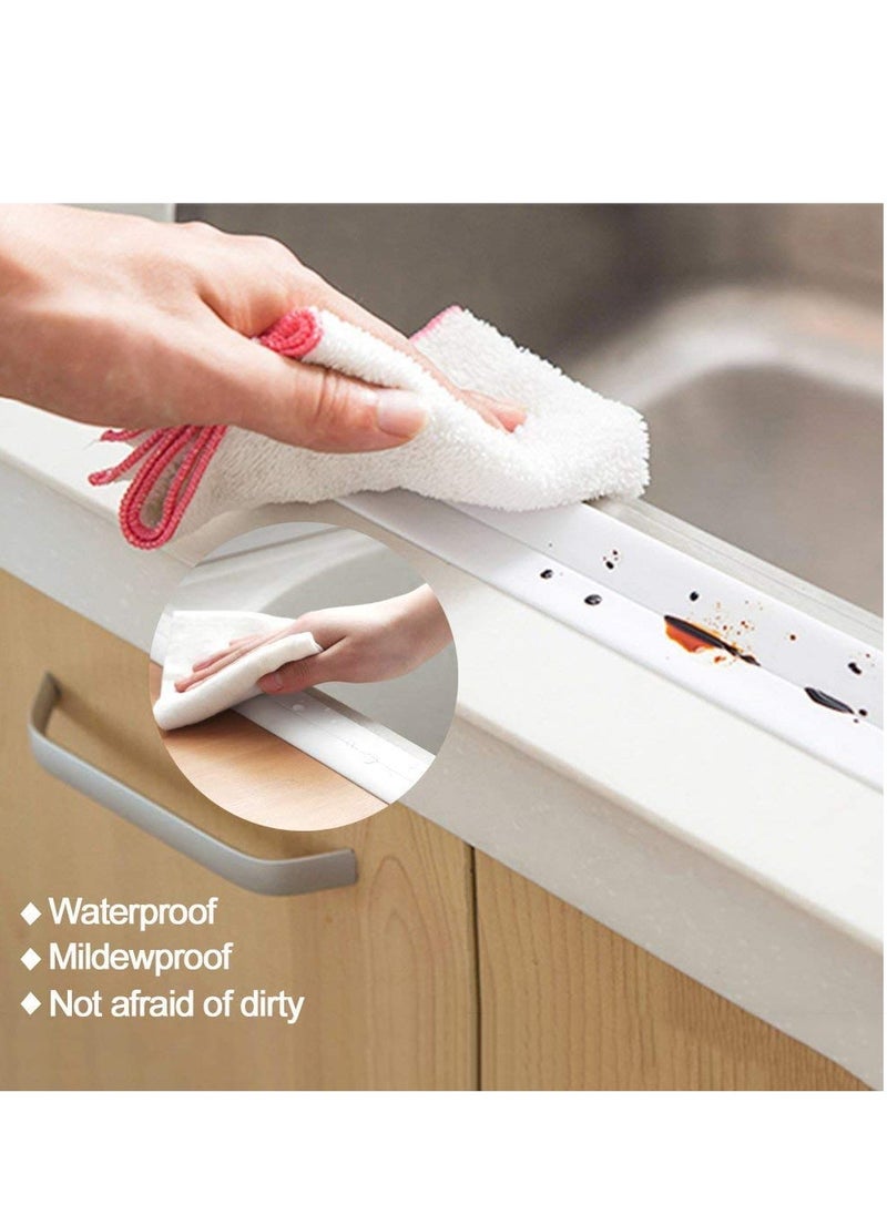 bullga - Sealant Tape, Self Adhesive, Multi-Purpose Kitchen Bathroom Toilet Corner Waterproof Sealant Tape Gray - Image 1