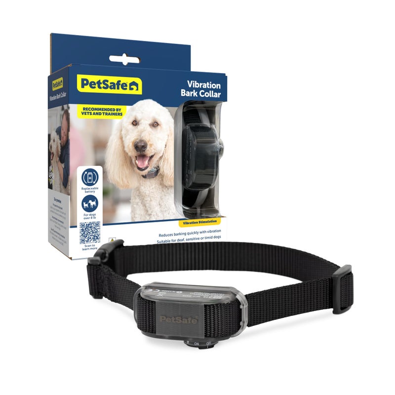 PetSafe Vibration Bark Control Collar - Ends Nuisance Barking - Gentle Vibration Correction - Durable Waterproof Design - Adjustable Fit Collar - Battery Operated Dog Training Tool - Image 1