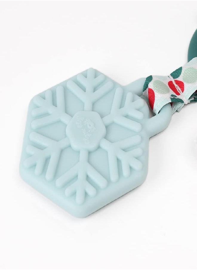 Itzy Ritzy Itzy Ritzy Itzy Pal Infant Toy & Teether; Includes Lovey, Crinkle Sound, Textured Ribbons & Silicone Teether, Nick The Santa  - Image 3