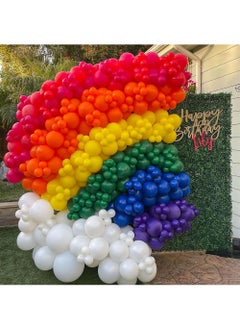 YOUGE Rainbow Balloons Arch Kit 175 Pcs Rainbow Balloons For Baby Wedding Birthday Party Background Decorations  - Image 4