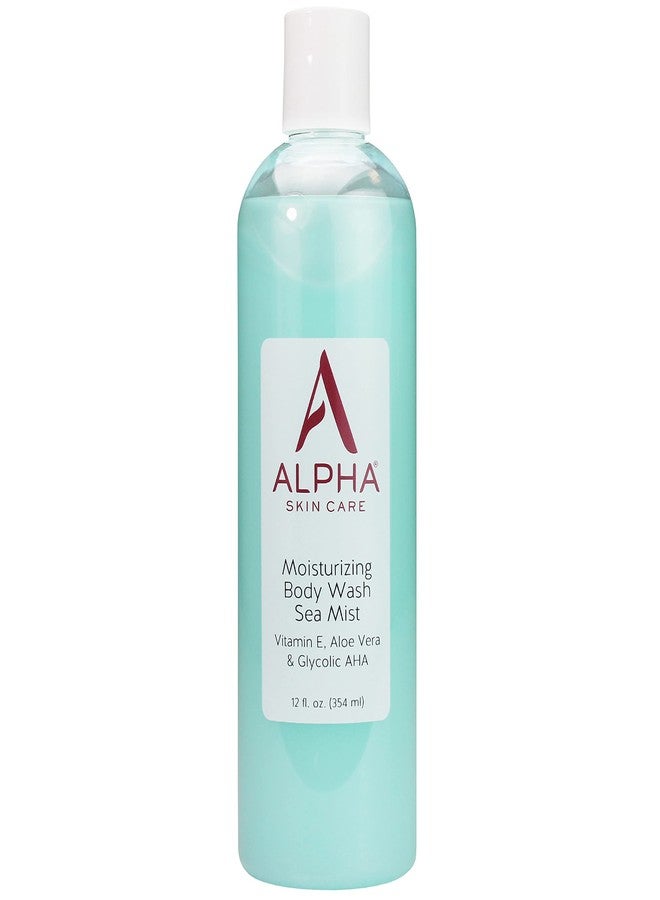 Alpha Skin Care Moisturizing Body Wash, Gentle Soap-Free Anti-Aging Formula, Glycolic AHA, Vitamin E & Aloe Vera, Conditions & Soothes, All Skin Types Hydroxy Acid, 12 Oz - Image 1