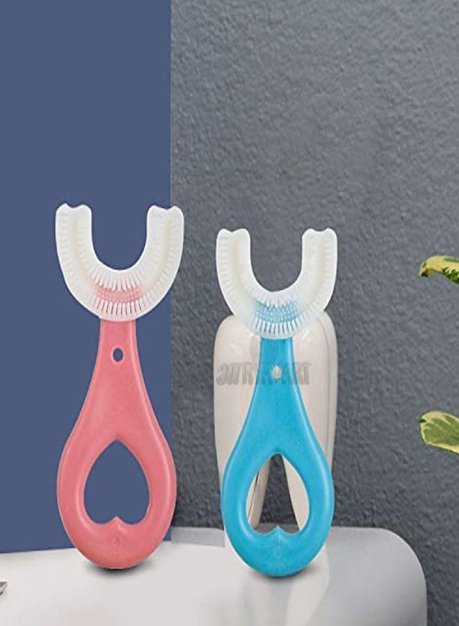 ARYAVART U Shaped Toothbrush for Kids By ARYAVART | Manual U Type 360 Degree Soft Silicone Oral Teeth Cleaning Gift for Baby Infant Toddler Children (Multicolor,Pack of 1) - Image 5