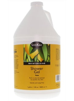 Daily Moisturizing Shower Gel (Yuzu, 1 Gallon) | Gentle Soap-Free Formula | with Aloe Vera & Finely Ground Oatmeal for Soft, Healthy Skin | Dry Skin Relief