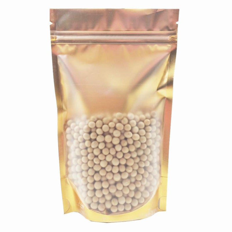 FERENLI 50 Pieces Aluminum Foil Mylar for Zip Bags Lock Plastic Heat Sealable Stand Up Food Storage Bag Coffee Beans Candy Zipper Lock Packing Pouch for Sample Reusable 55x79 inch