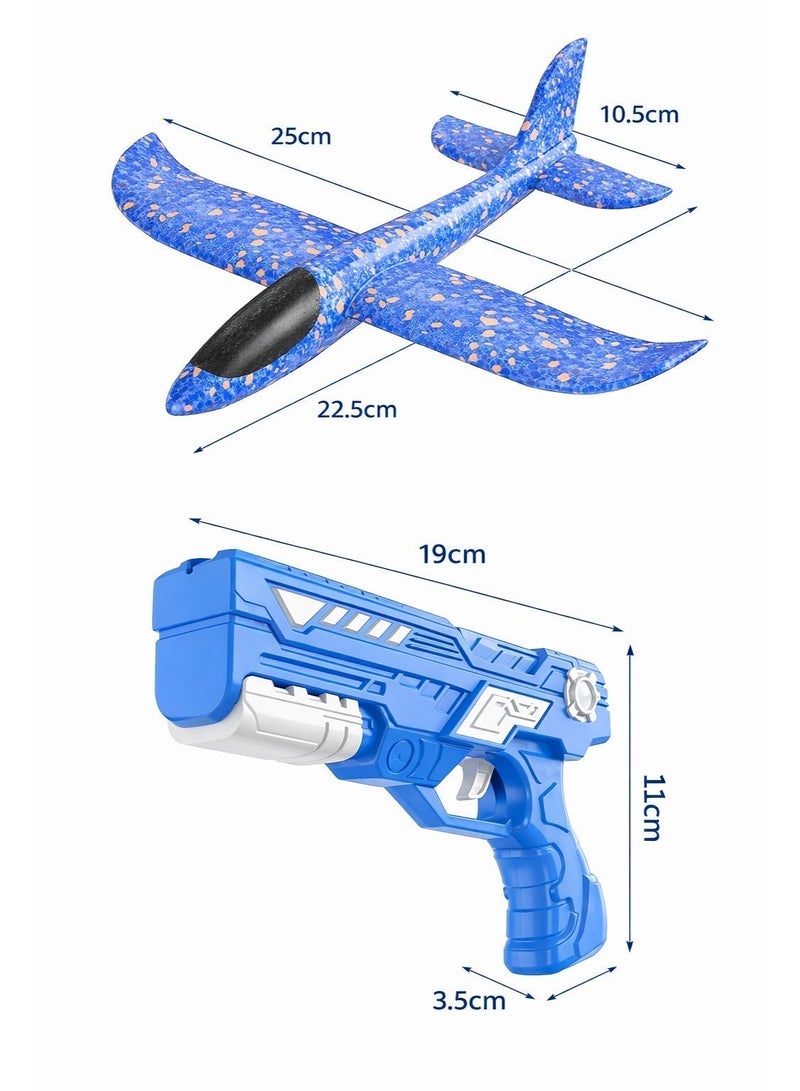 Foam Airplane Launcher Toy for Kids – 1 Launcher + 2 Foam Glider Planes – Outdoor Flying Toy – Easy Launch – Ages 3+ - Image 5