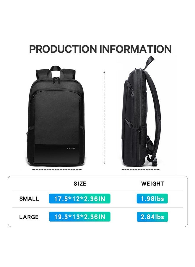 BANGE Slim Laptop Backpack for Business Commuter backpack For Men,Women Work backpack, Black, Medium, Daypack Backpacks - Image 4