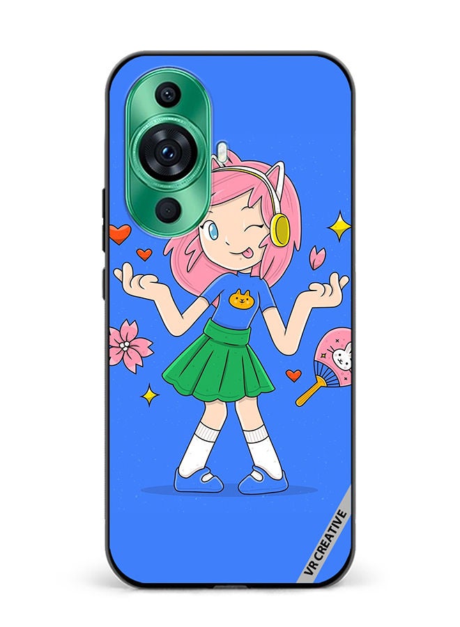 VR CREATIVE Protective Case Cover For Huawei nova 11 Ultra Hand Drawn Otaku Vector Design Multicolour - Image 1