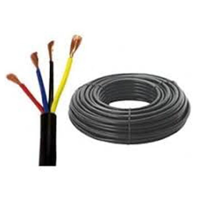 ELECTRRIUS Pvc Multicore Flexible Copper Wire Cable Size 4 MM x 4 Core With ISI MARK For Home Domestic Industrial Electrical Use Length 10 Meter - Image 1