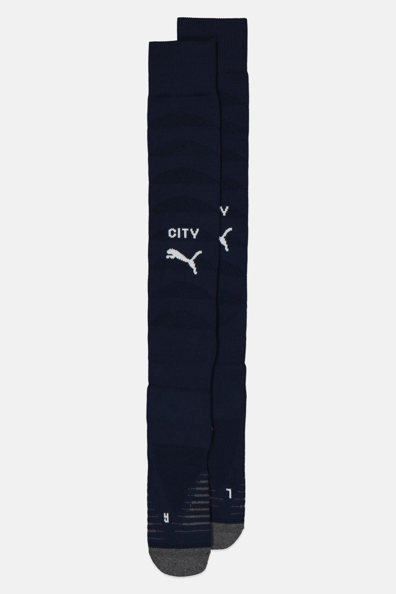Puma x Manchester City Men 1 Pair Football Knee-High Socks, Deep Navy - Image 1