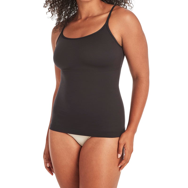 Maidenform womens Long Length Camisole Fl3266 shapewear tops, Black, X-Large US - Image 5