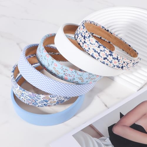 DiyJibb Headbands for Women - 1 Inches Wide Headbands - Solid Color Headband Fashion Hair Accessories- Trendy Women Girls Non Slip Fashion Hair Bands- Thick Elastic Hair Bands for Women's Hair 6PCS - Image 2