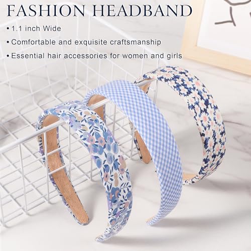 DiyJibb Headbands for Women - 1 Inches Wide Headbands - Solid Color Headband Fashion Hair Accessories- Trendy Women Girls Non Slip Fashion Hair Bands- Thick Elastic Hair Bands for Women's Hair 6PCS - Image 3