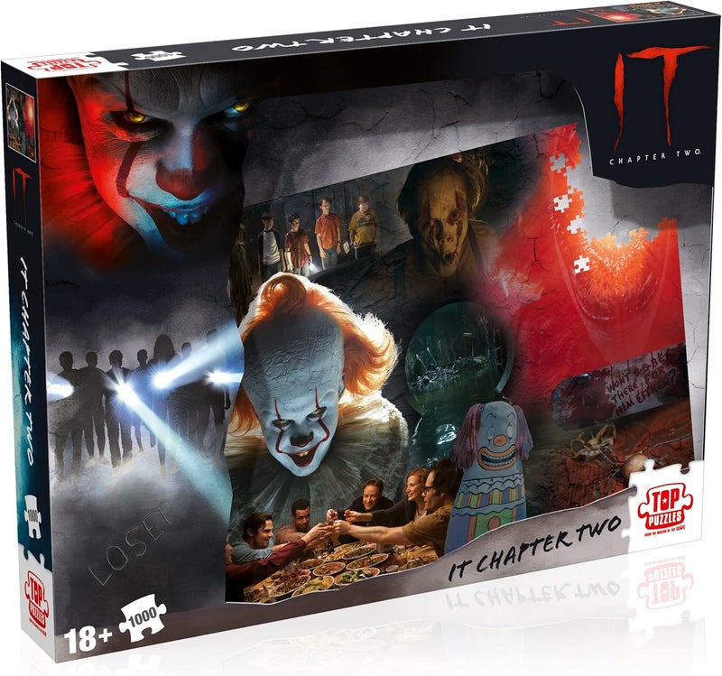 ويننج موفيز لعبة ألغاز من 1000 قطعة من مستوحاة من فيلم "IT: الفصل الثاني" لستيفن كينغ، قم بتجميع صورة بينيوايز من فيلم "IT" لستيفن كينغ، لعبة ألغاز رعب للبالغين، هدية لمن هم فوق 18 عامًا - Image 1