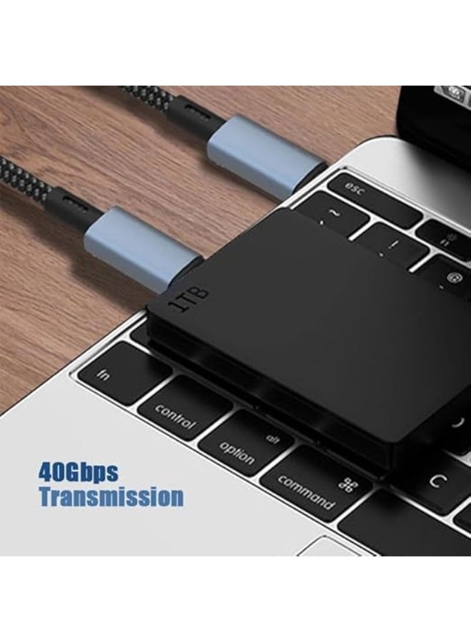 Thunderbolt 4.0 Type-C to Type-C Cable 2M – 40Gbps Data Transfer, 240W Fast Charging & 8K@60Hz Video - Image 4