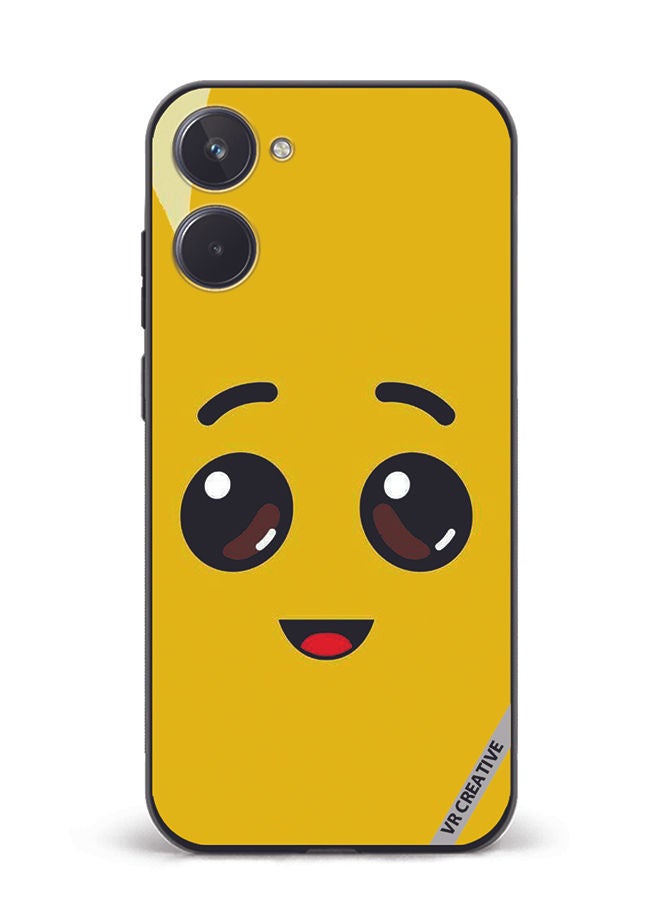 VR CREATIVE Protective Case Cover For Realme 10 Banana Smiley Design Multicolour - Image 1