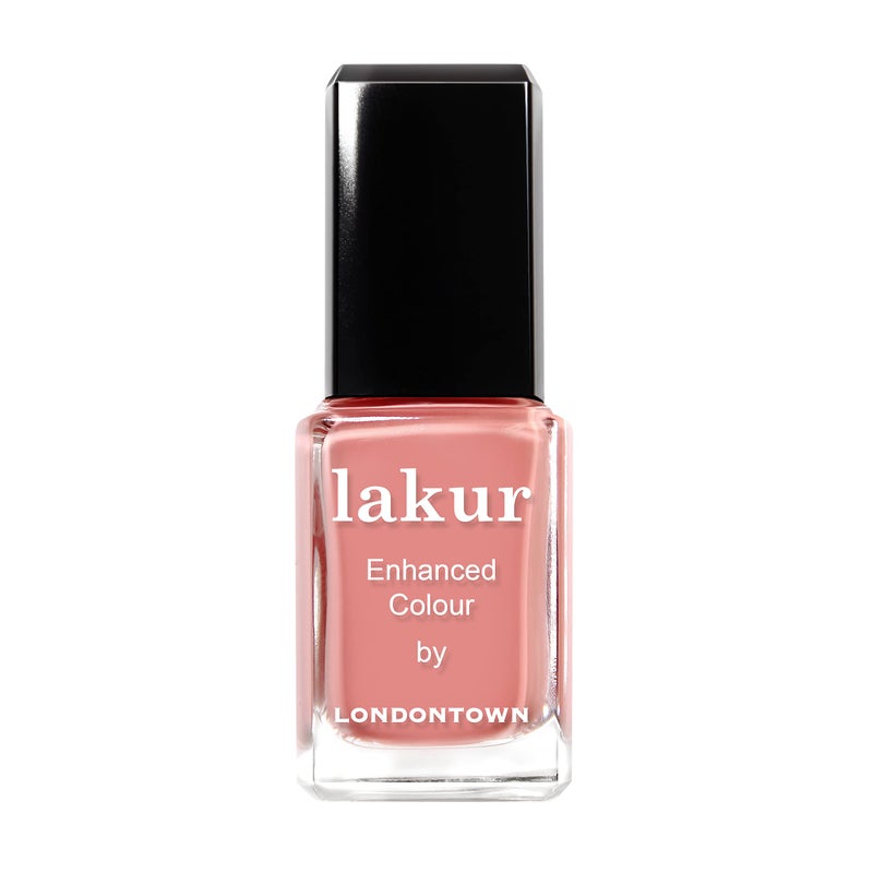 LONDONTOWN Rose Pink Glossy Nail Polish, Rose-Tinted Glasses lakur, Vegan Chip-Resistant Long-Lasting Nail Lacquer, 40 fl oz - Image 1