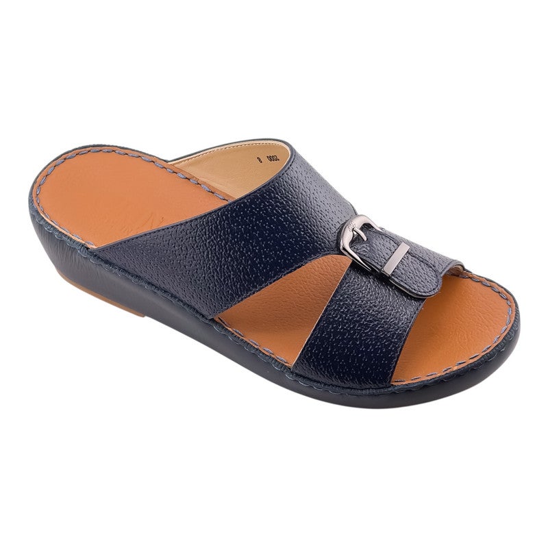 AET A E T Handmade Arabic Sandals For Men | Outdoor Mens Slippers | Everyday Flip Flops Open Toe | Arabic Genuine Leather With Buckle | New Design | Tan Footbed | Comfortable & LightWeight - Image 1