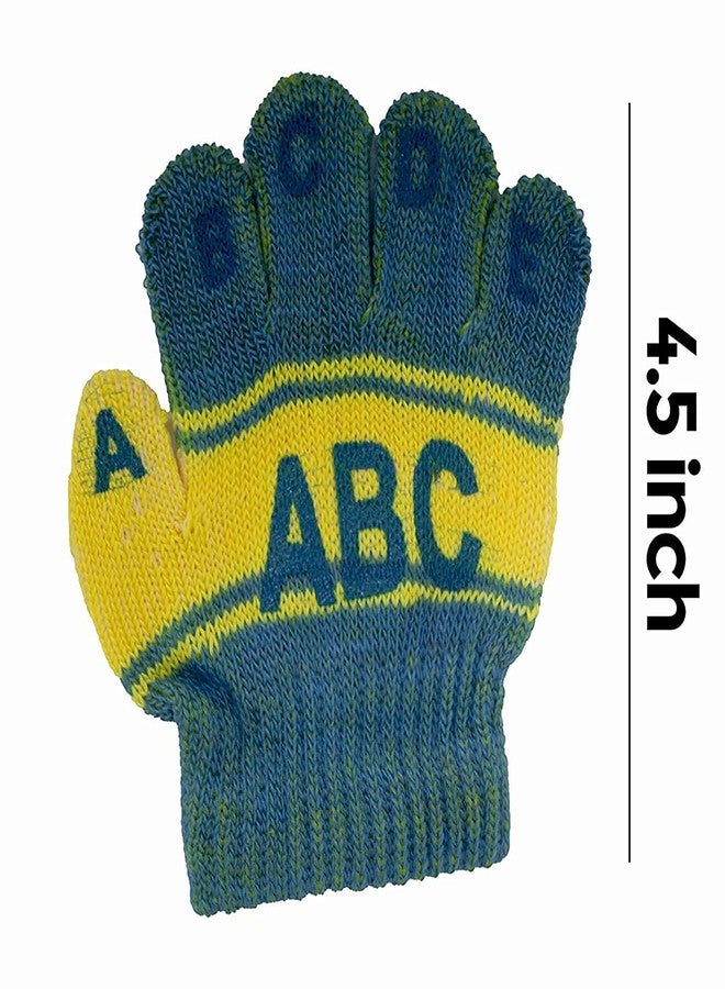 EKAN Kid's Baby-Boy's And Girl's Wool Soft Hand Gloves (Multicolour, 4-5 Years) Pack Of 3 (Randomly Color) - Image 2