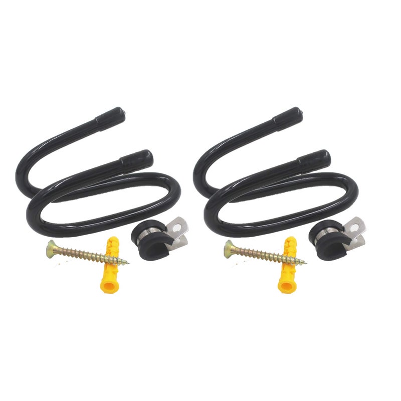 YYST Skateboard Wall Mount Skateboard Wall Hanger Storage Rack Flexible Hanger - Fit Cruiser Boards, Skateboards, Penny Boards, Longboards,etc- W Style - No Board -2/PK - Image 2