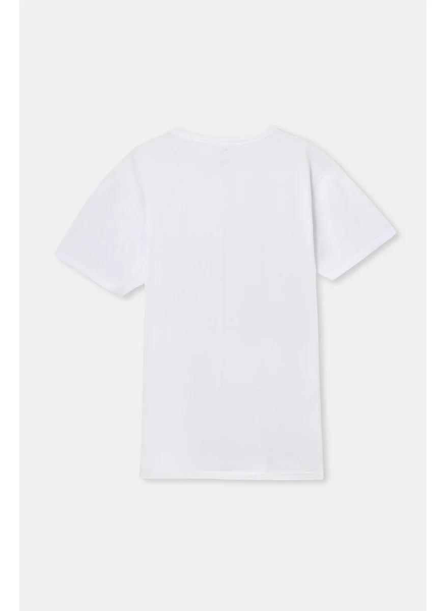 dagi White D1160 O Neck T-Shirt