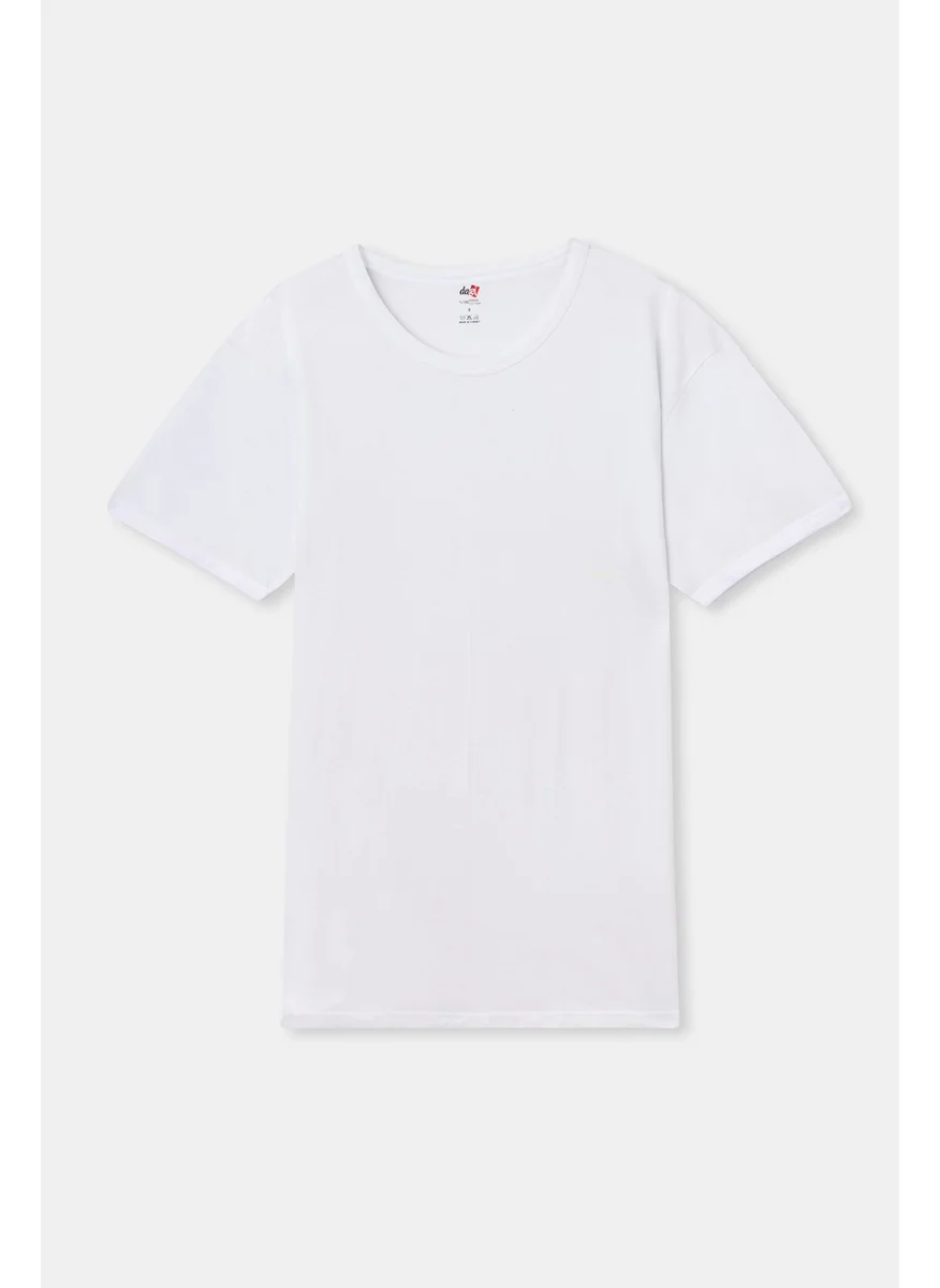 dagi White D1160 O Neck T-Shirt