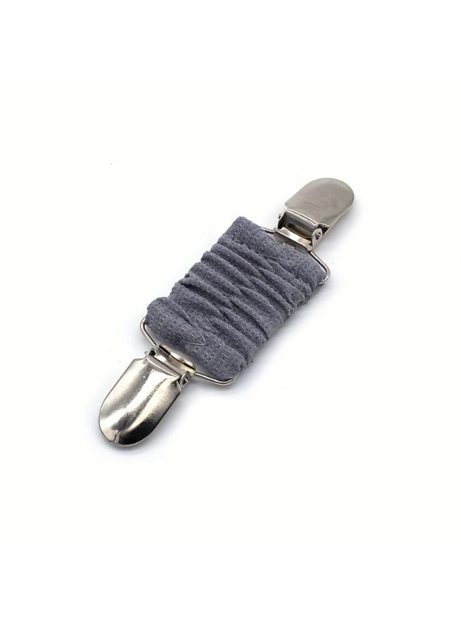 Stretchable Cardigan Cinch Clips (Grey) – Flexible and Stylish Sweater Clasp for Cardigans, Scarves, and Shawls – Comfortable Elastic Accessory for Women’s Clothing