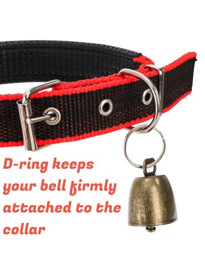 12 حزمة من أطواق الماعز مع أجراس، طوق羊 نايلون قابل للتعديل مع أجراس نحاسية صغيرة مضادة للضياع للحمير، الأبقار، الماعز، والكلاب - Image 3