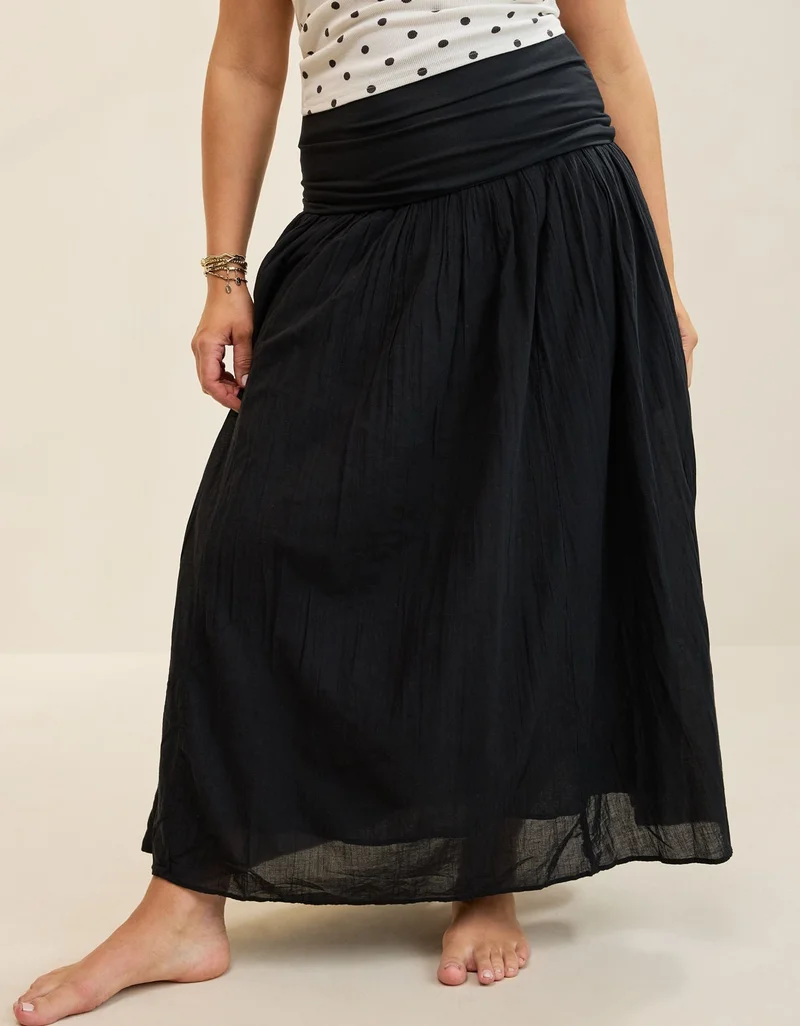 Aerie  Aerie At The Barre Convertible Maxi Skirt for Women | Best Price UAE