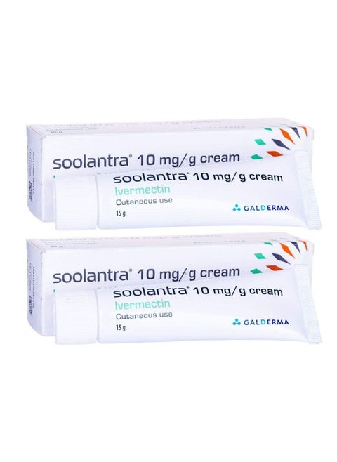 Soolantra Ivermectin Cream 15gm pack of 2